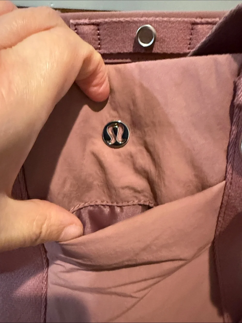 lululemon Dusty Pink Crossbody Tote Bag